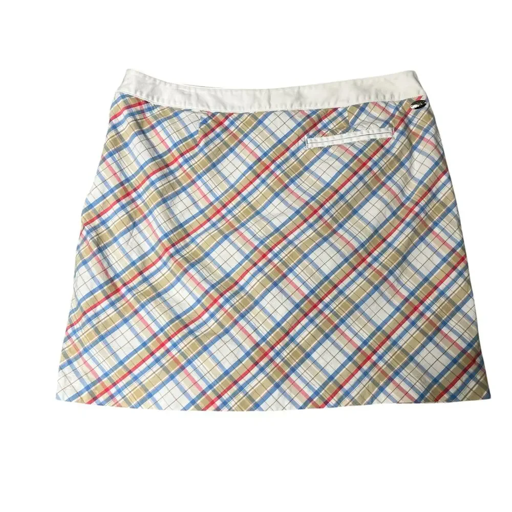 Greg Norman Plaid Golf‎ Skort Tennis Skort Pickleball Preppy 10 (2785) - Picture 5 of 5